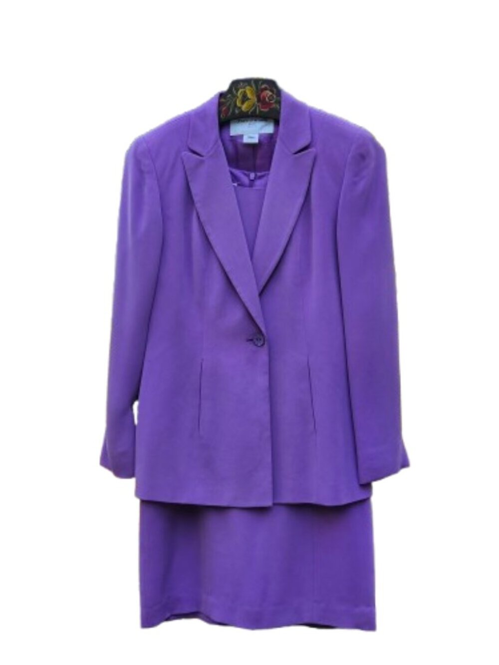 Jones New York Silk Dress and Jacket - Size 2P